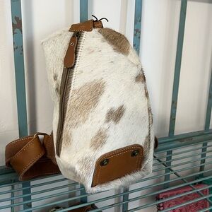 Myra Bag Brown and Cream Travel Backpack